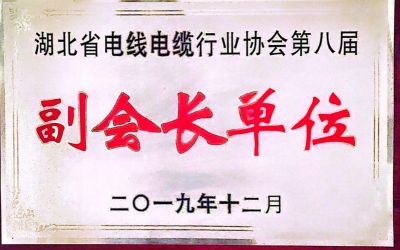 湖北省電線電纜行業(yè)協(xié)會第八屆副會長單位