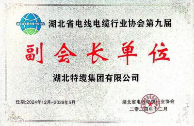 湖北省電線電纜行業(yè)協(xié)會(huì)第九屆 副會(huì)長(zhǎng)單位