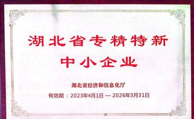 湖北省專精特新中小企業(yè)